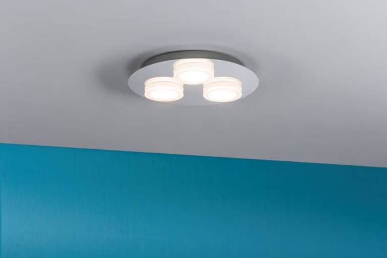 Paulmann WallCeiling Doradus, lampada a LED da parete o soffitto, IP23, 3x4,7W, 250mm, colore cromato, 230V, materiali: metallo/plastica
