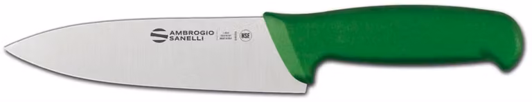 Coltello cucina, lama cm 16, colore verde, linea Supra