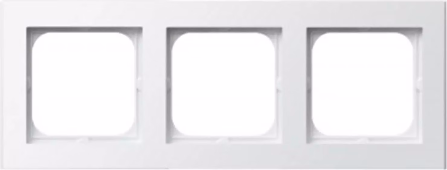 Telaio triplo bianco opaco Sonata Ospel