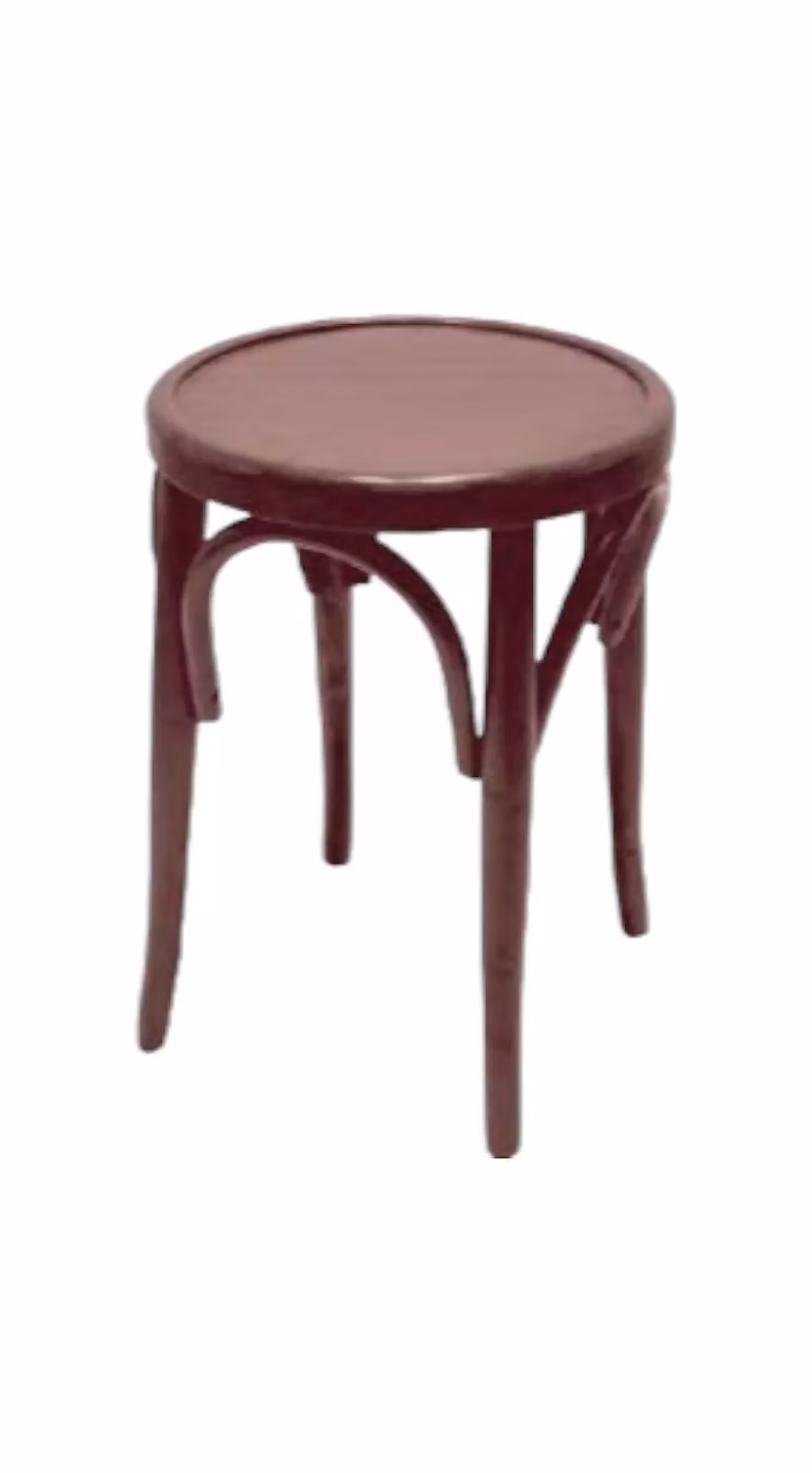 Sgabello bistrot in legno di faggio color noce Mobili 2G L/P/H: 36 x 36 x 45 cm – 2