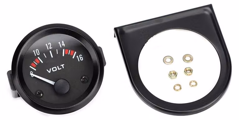Volmetro per auto, 12V, diametro 52mm/2 pollici, range di misurazione 8-16V