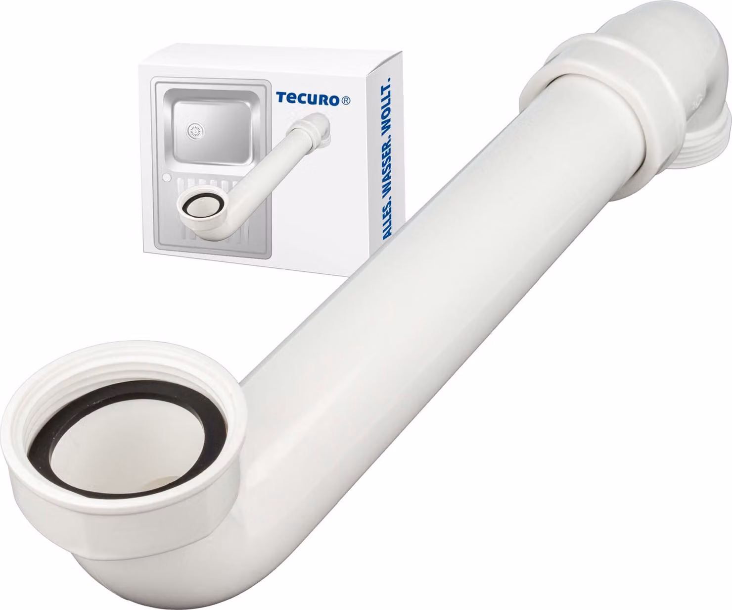 distanziatore tecuro per tubo da 1 1/2 pollice 40 mm per set di scarico lavello