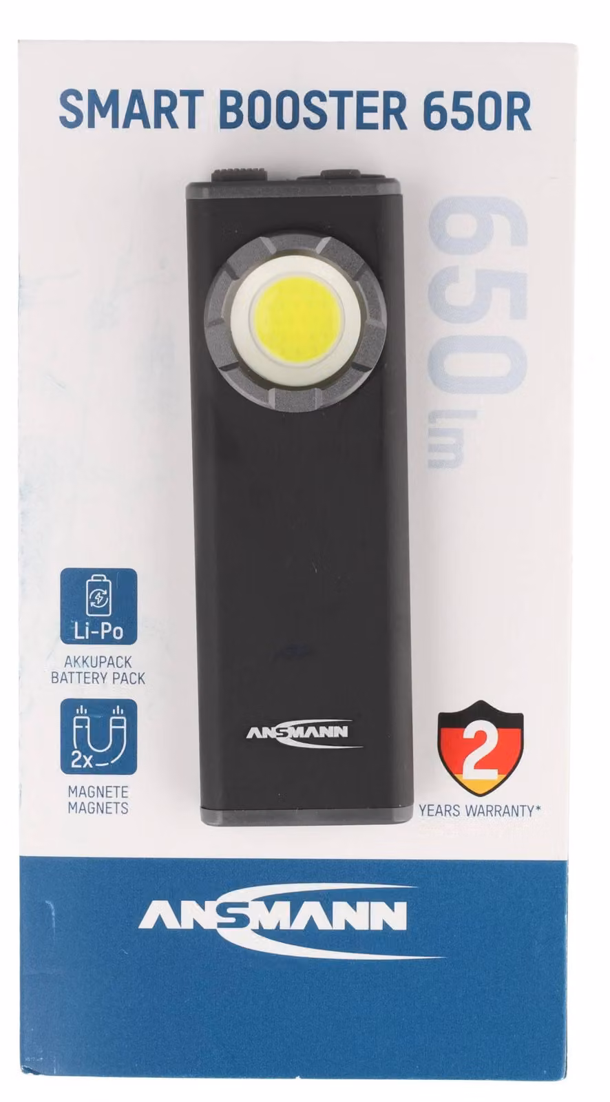 ANSMANN Lampada da lavoro Smart Booster 650R, ricaricabile