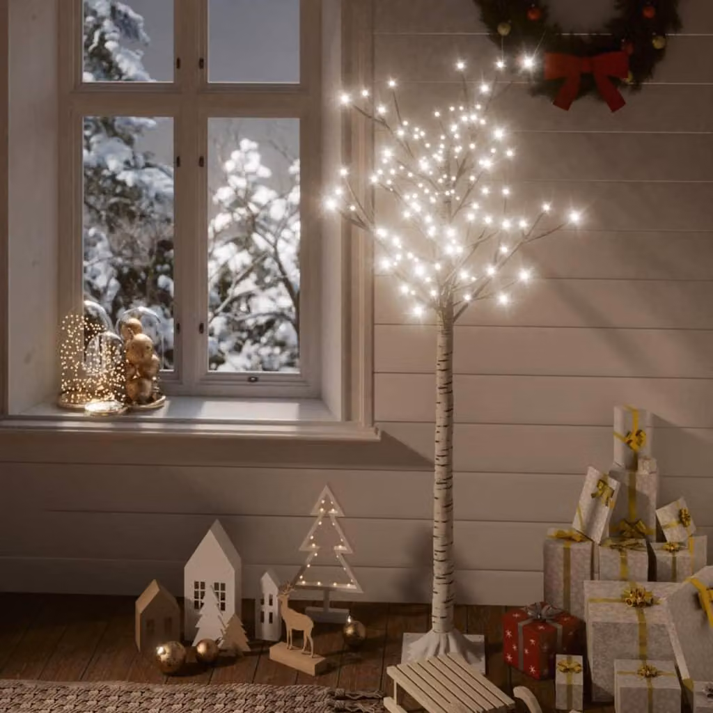 Maison Exclusive - Albero di Natale con 156 LED, 1,5 metri, luce bianca fredda, per interni ed esterni