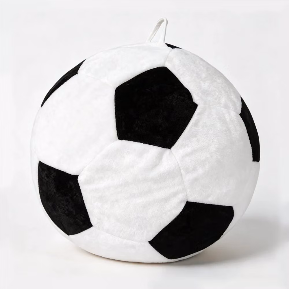 Divano Sacco Minimal a Forma di Palla da Calcio Multicolore in Tessuto con Memory Foam per Adulti – 2