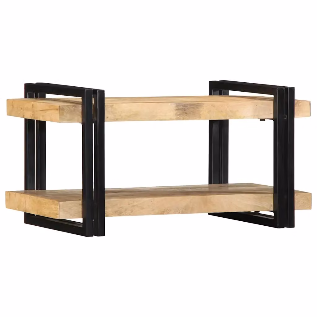 Mensola da parete in legno di mango e metallo DESIGN IN, colore marrone, L 70 cm x P 35 cm x H 33 cm – 2