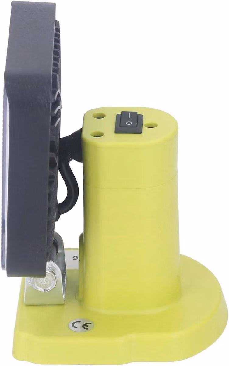 Lampada da lavoro da 1800 lumen con ampio fascio di illuminazione, compatibile con batterie agli ioni di litio da 18 volt