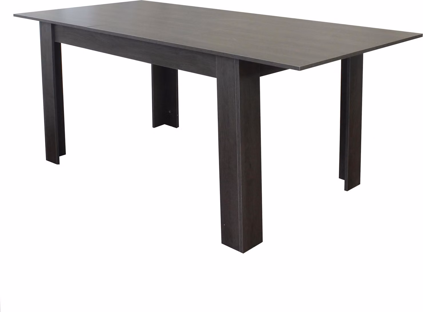 Milani Home - tavolo da pranzo allungabile 140 x 90 cm, antracite, melaminico