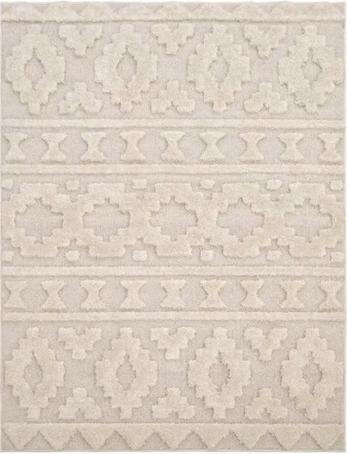 Tappeto Geneva beige moderno con effetto alto-basso L: 150 cm, P: 80 cm – 1