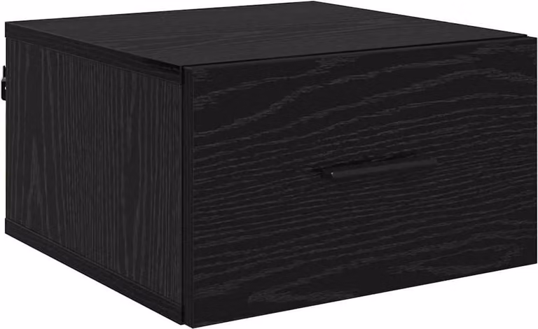Armadio da Notte Rovere nero 35 x 35 x 20 cm Legno multistrato
