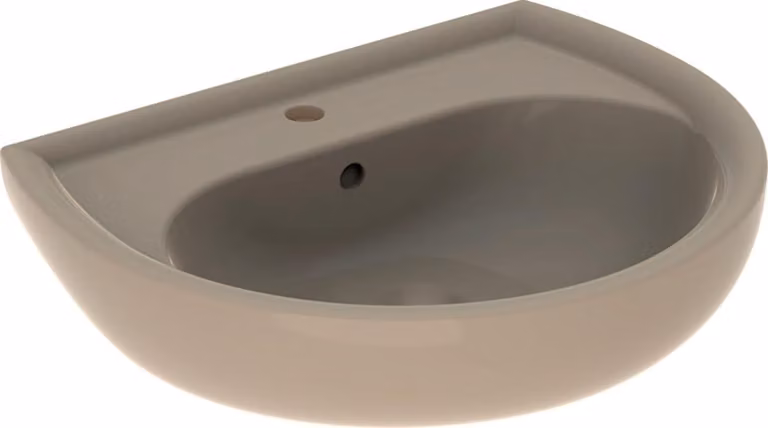 Geberit Renova Waschtisch, 600x490mm m. Hl., m. Ül., bahamabeige