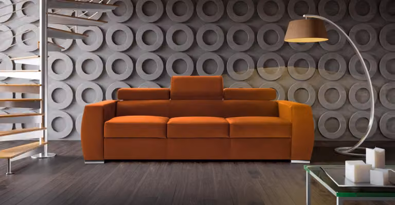 Sofagarnitur 3+1+1 Sitzer Bettfunktion Design Polster Modern Textil Stoff Sofas