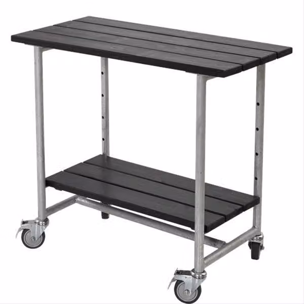 Tavolo da giardinaggio Plus Urban nero, rettangolare, 100x50x90 cm
