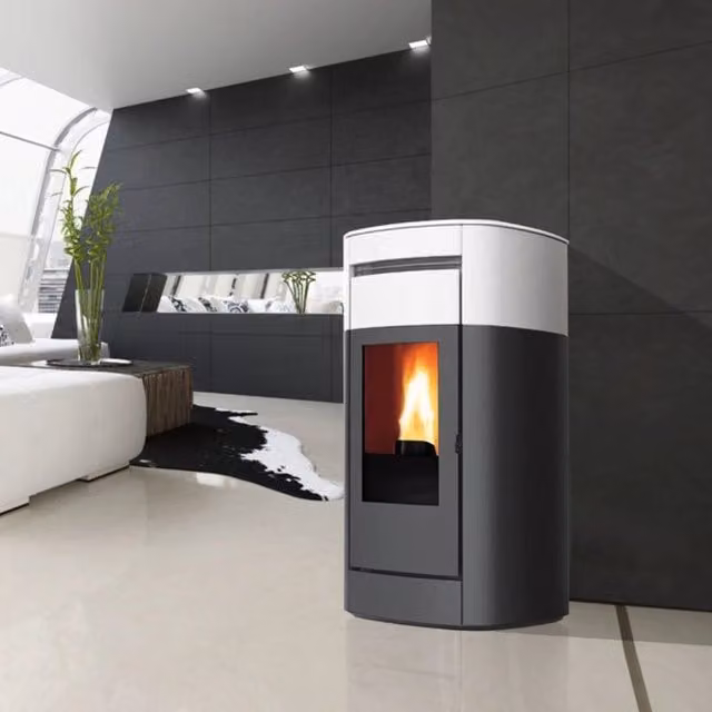 Stufa a Pellet Idro Ventilata 22,8 Kw EDILKAMIN VYDA2 H 22 UP Termostufa