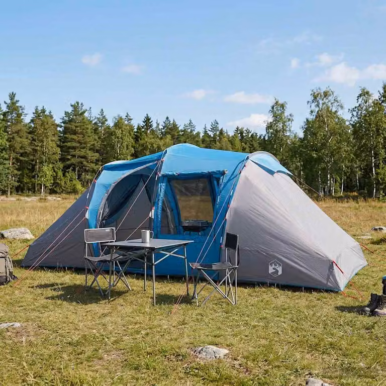 Tenda Istantanea vidaXL Blu in Poliestere L: 524 cm, P: 232 cm, H: 192 cm