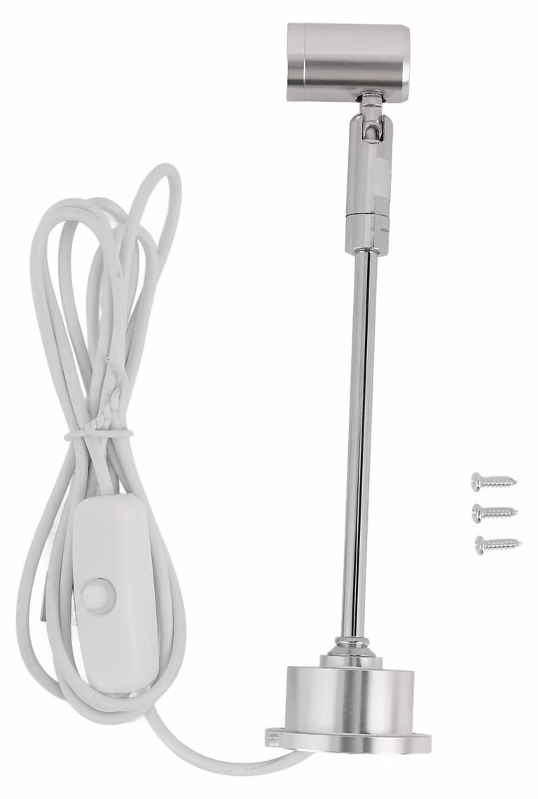 Lampada da incasso a LED, mini farello, ideale per vetrine, espositori, illuminazione interna, quadri, opere d'arte, gioielli. Alimentazione USB 5V, luce naturale