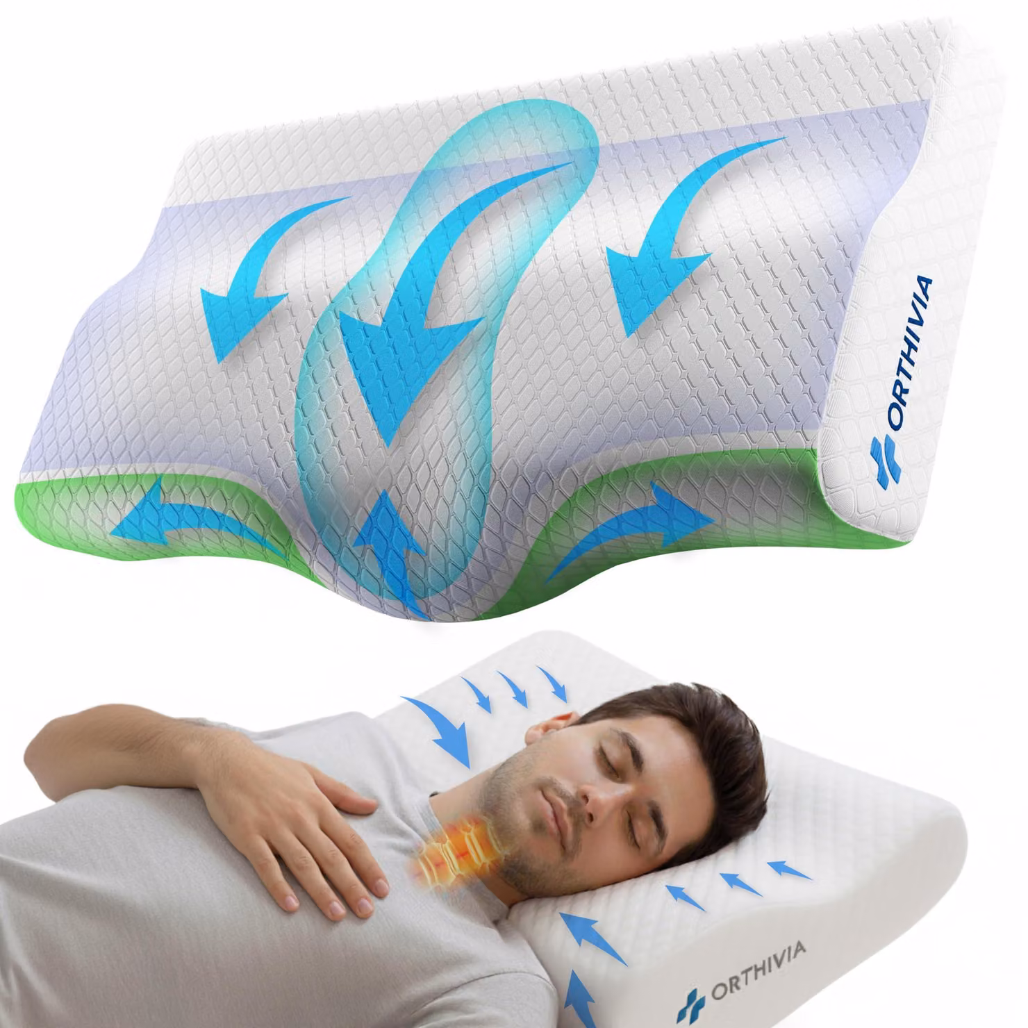 Copertura di ricambio per cuscino di supporto cervicale