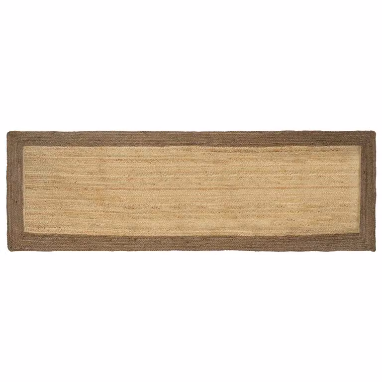 Tappeto da area moderno in juta vidaXL, grigio e beige, L 80 cm x P 250 cm
