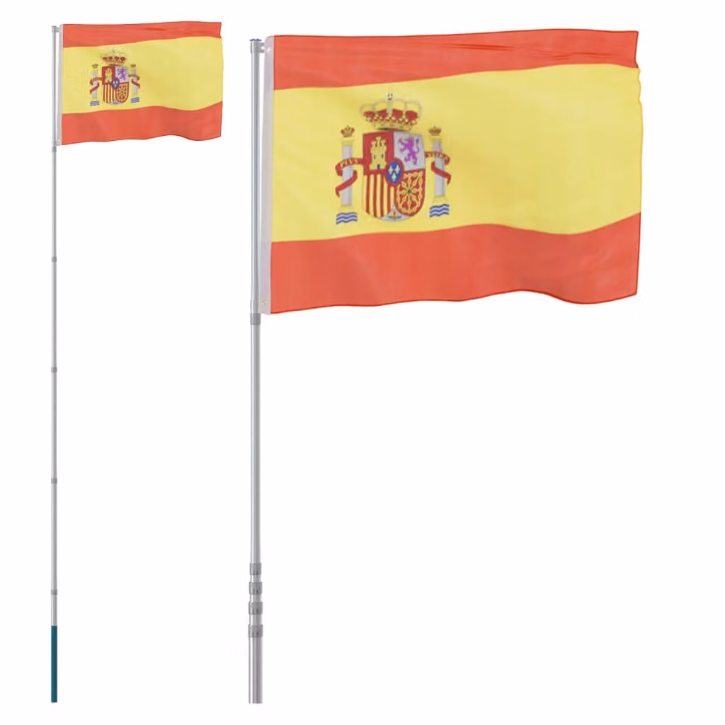 Asta e Bandiera Spagna 5,5 m Alluminio