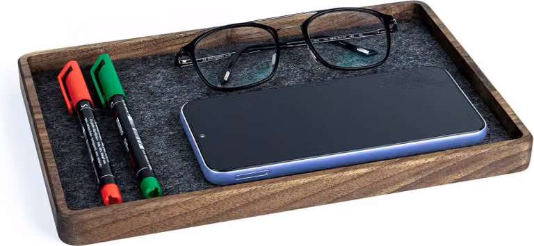Organizer XL monocamera in legno di noce