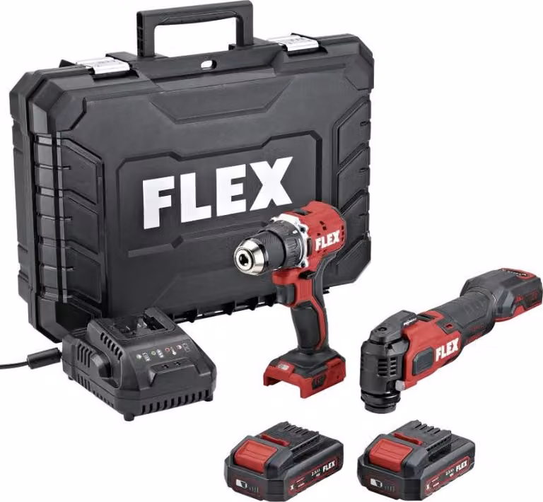 FLEX DUOpack Akku-Bohrschrauber DD LD+MT 18-ECTC/2.5 Set