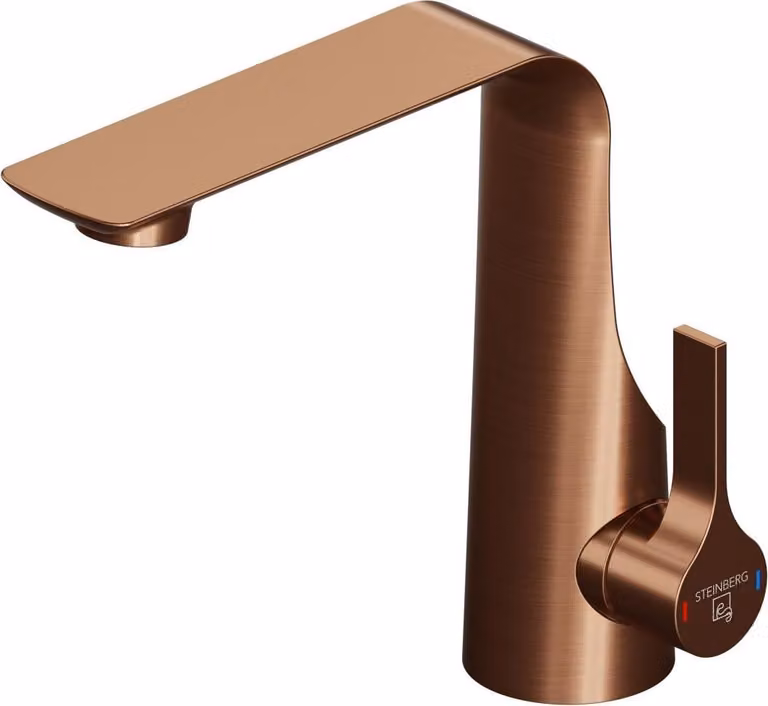 Steinberg Série 290 Mitigeur de lavabo, avec cartouche céramique, sans garniture de vidage, saillie 150mm, 2901010BC, 2901010BC
