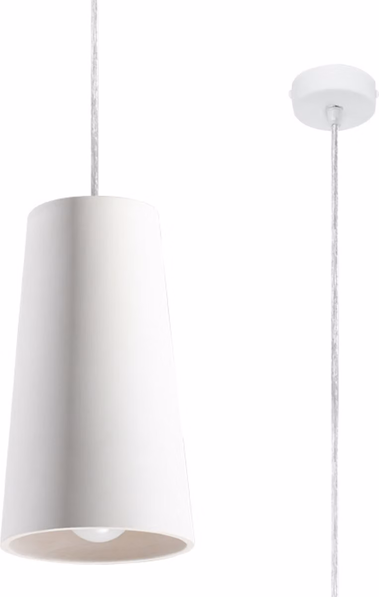 Lampada a sospensione GASPAR E27 Bianca LUMILO 08.549.49