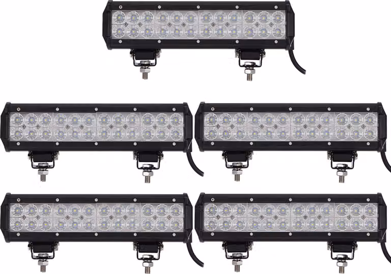 Greenmigo 5X 72W Faro da lavoro a LED bianco 12V 24V Proiettore Riflettore Barra luminosa Faro da lavoro Luce da lavoro Lampada da lavoro fuoristrada per trattore
