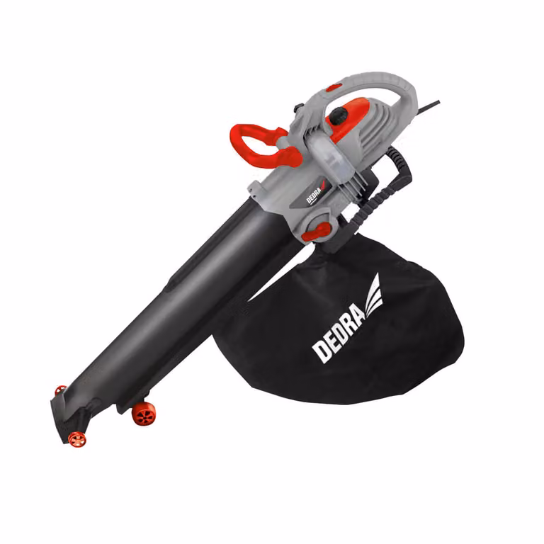 Soffiatore Elettrico Da Giardino Con Funzione Hoover Dedra Ded8689 3000W, Trituratore, Ugello Supplementare