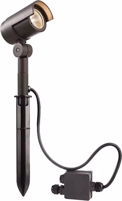 Faretto SPOT DEKO-LIGHT da giardino con picchetto, LED 10W, luce bianco caldo 3000K, impermeabile IP65, in metallo nero o grigio, orientabile – 1