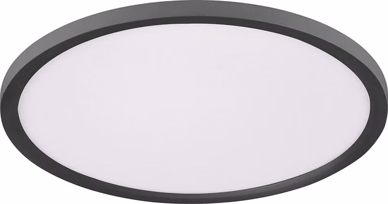 Lampada da soffitto a LED, telecomando, CCT, dimmerabile, nero, D 40 cm