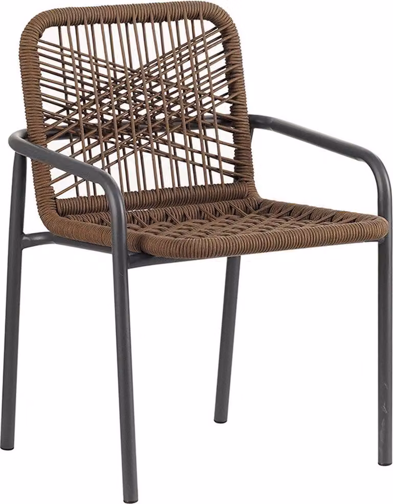 Sedia Retro marrone – Design moderno in legno – Sedia da sala da pranzo – Look vintage – Sedia singola – 1 pezzo