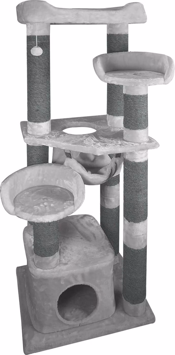 JACK AND VANILLA, albero per graffiare moderno per gatti, elegante e multifunzionale