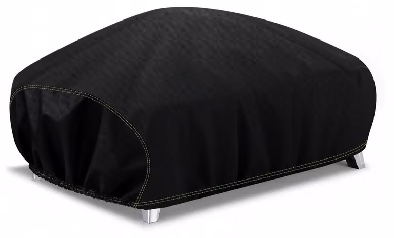 Copertura per barbecue resistente alle intemperie, dimensioni 70x47x32 cm, colore nero, realizzata in tessuto Oxford 600D, compatibile con i modelli Weber Q1000/Q1200/Q1400 e Enders URBAN/EXPLORER