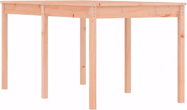 Tavolo da giardino rettangolare in legno massello di colore marrone L/P/H: 159,5 x 82,5 x 76 cm