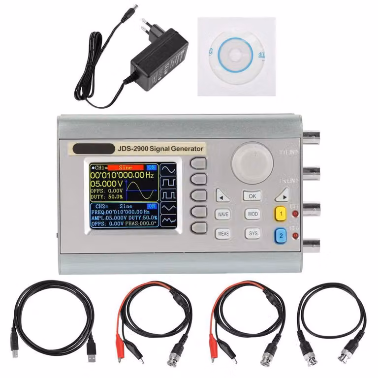 Generatore di segnali DDS JDS2900, 15 MHz, 266 MSa/s, con spina di tipo europeo