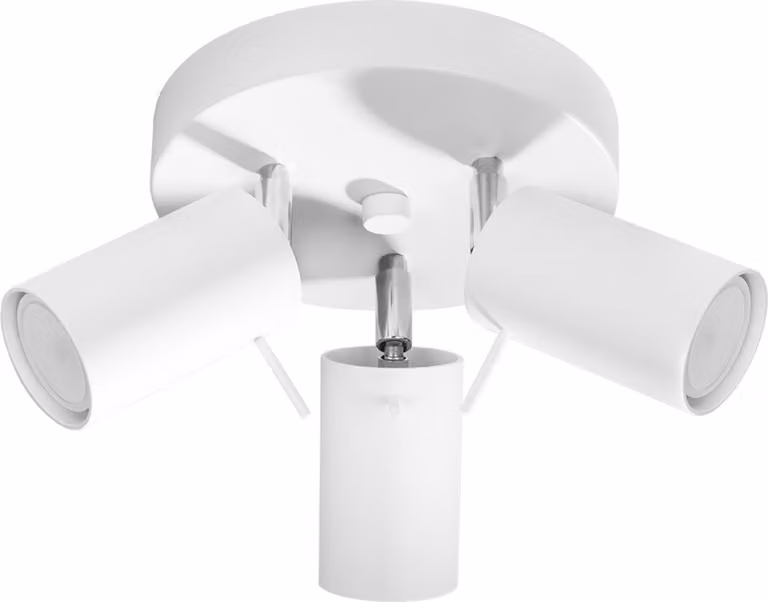 Lampada a soffitto RING 3P bianco 3xGU10 10W acciaio 18x20x20cm Sollux Lighting
