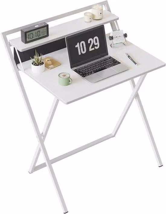 Tavolo pieghevole da lavoro, 60 cm - Piano di lavoro salvaspazio per l'ufficio domestico