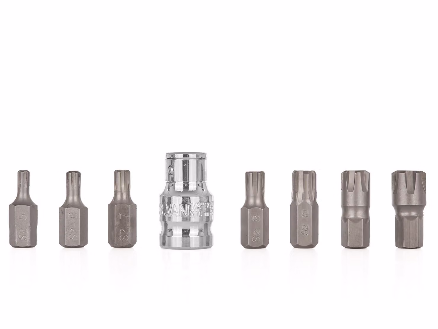 Set di 8 punte per cacciavite RIBE con adattatore