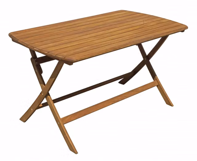 Tavolo Castiglione In Acacia Pieghevole 140X80 Moia