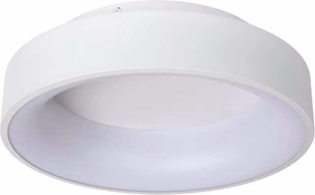 Plafoniera LED Lucide Mirage rotonda bianca, 22W, Dimmerabile
