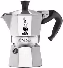 Caffettiera Moka Bialetti La Mokina in Alluminio Argento 1/2 Tazza
