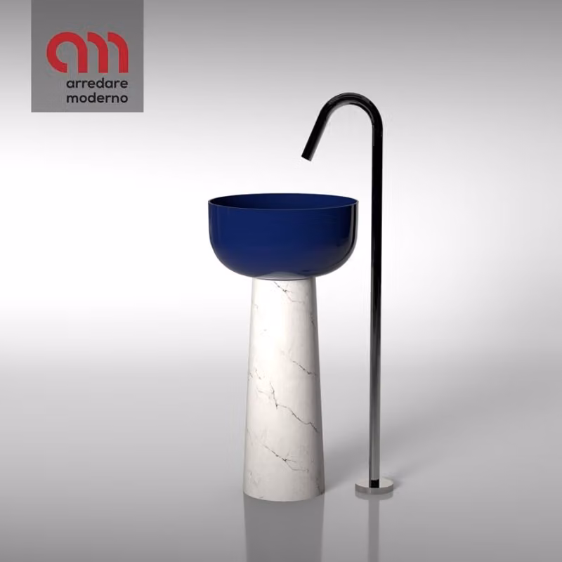 Lavandino Sphere con colonna Hidra Ceramica