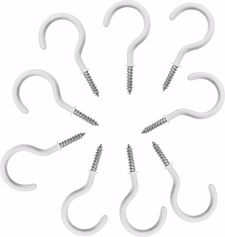 Set di 63 ganci a vite (misura 1: bianco)