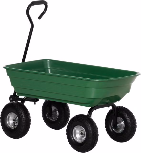 Carrello da Giardino Minimal Verde L: 108 cm, P: 52 cm, H: 100 cm