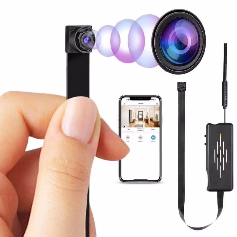 Mini Modulo Fotocamera iUni IP20, Wi-Fi, Slot per Scheda MicroSD, Visualizzazione in Diretta sul Telefono, Slot per Scheda