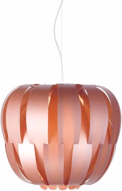 Sospensione 2 Luci Pink Metal in Metallo Cromato Cm. 60 x 54h