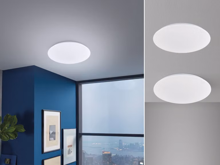 Set di lampade da soffitto a LED piatte, dimmerabili tramite interruttore, per corridoio, ingresso e vano scale
