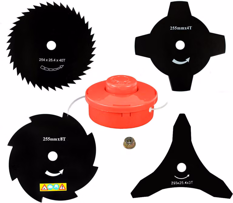 4 X Lama e bobina Fuxtec Scheppach Ribimex Motopro UNITED TRADE decespugliatore