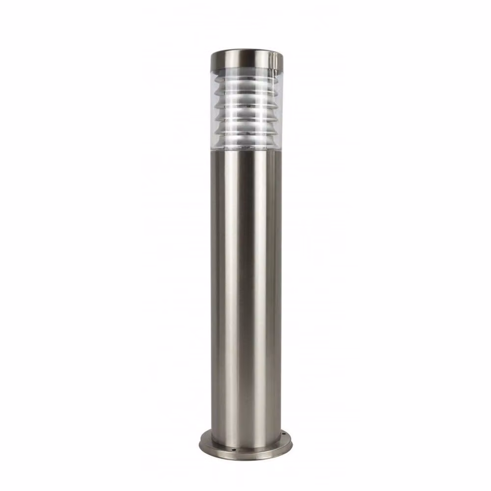 Palo da giardino in acciaio inossidabile 75x11,4 cm, 1xE27, argento, IP44, SU-MA Joy 91065L-750